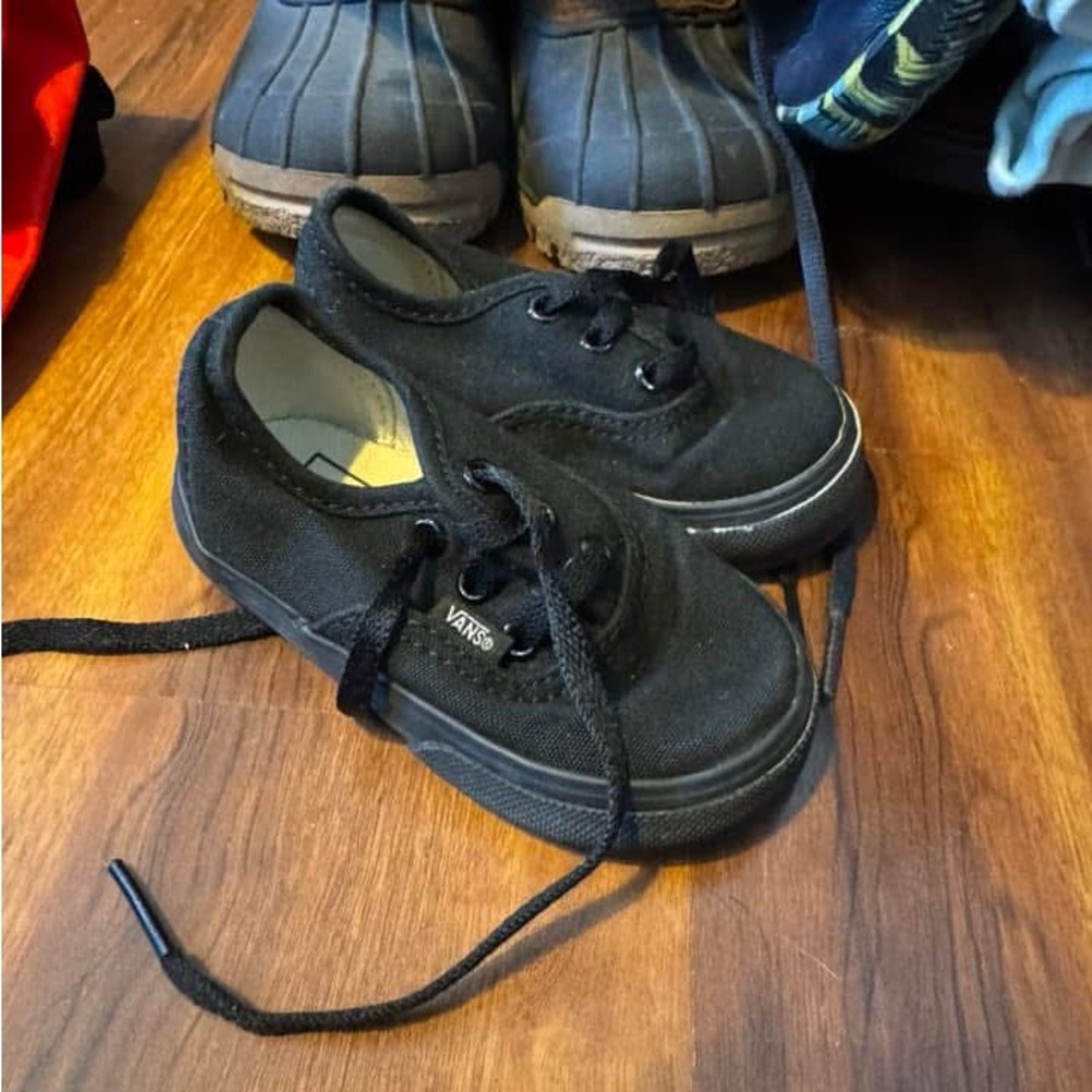 Vans Kids Black Sneakers